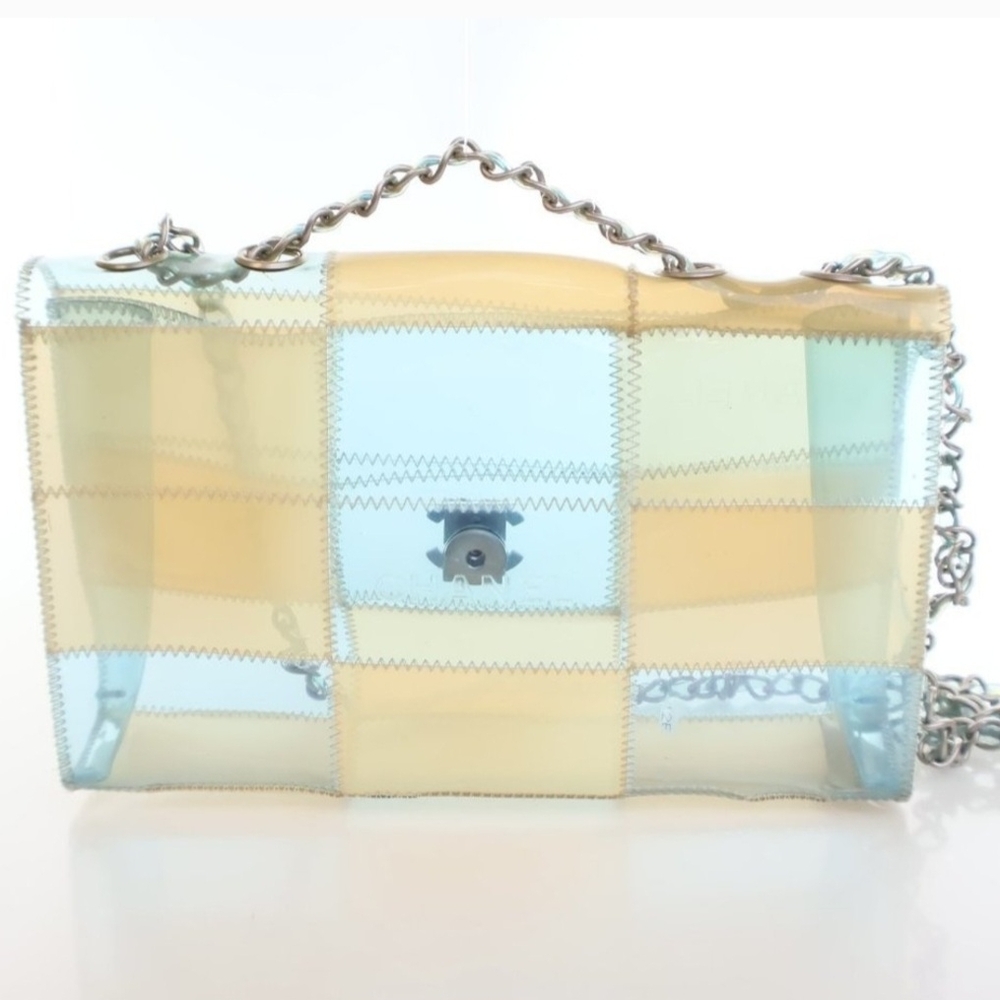 Chanel Transparent Pvc Patchwork Crossbody Bag - … - image 1